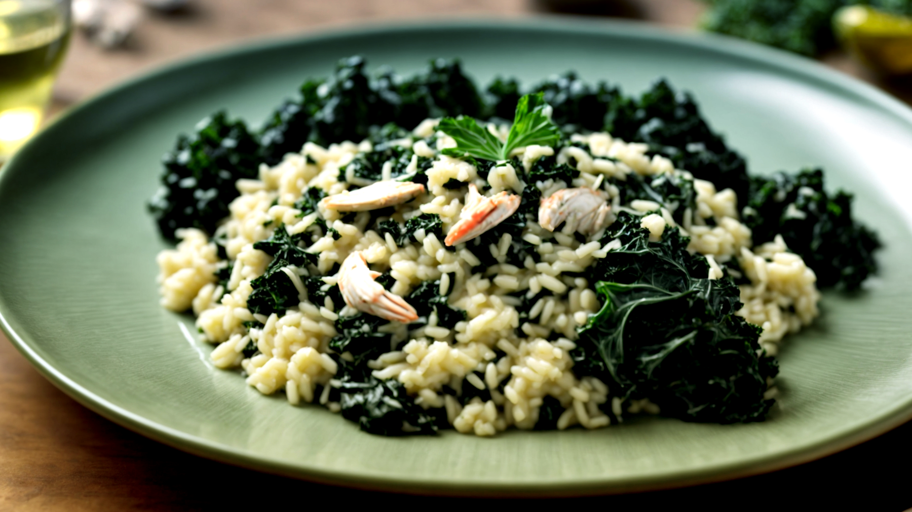 Mare tramonto risotto granchio"