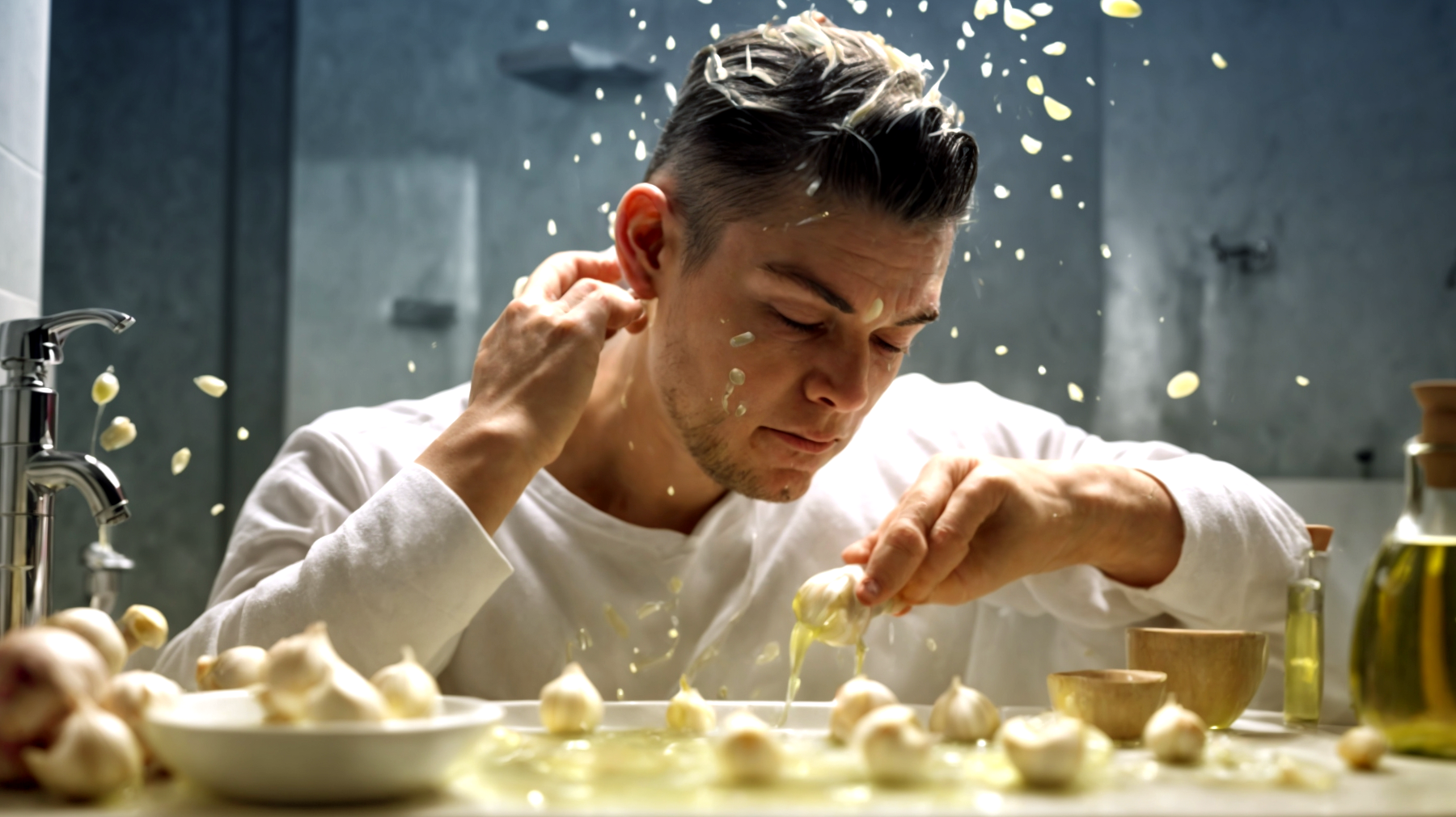 Capelli succo d'aglio cultura coreana"